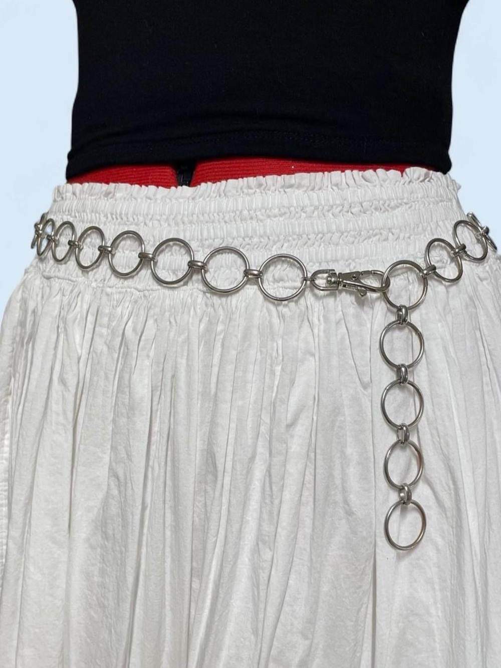 Silver O-Ring Belt